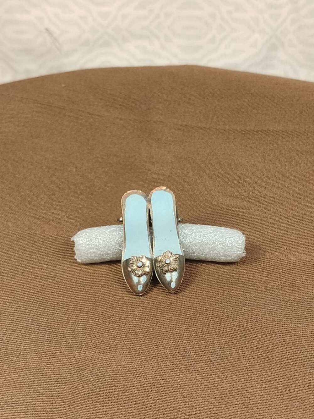 Vintage Blue Heels Broach